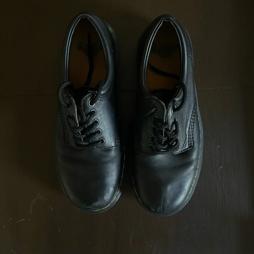 UNISEX Dr. Marten’s Nappa Leather Causal Shoes BLACK Men’s 10 - Picture 2 of 7